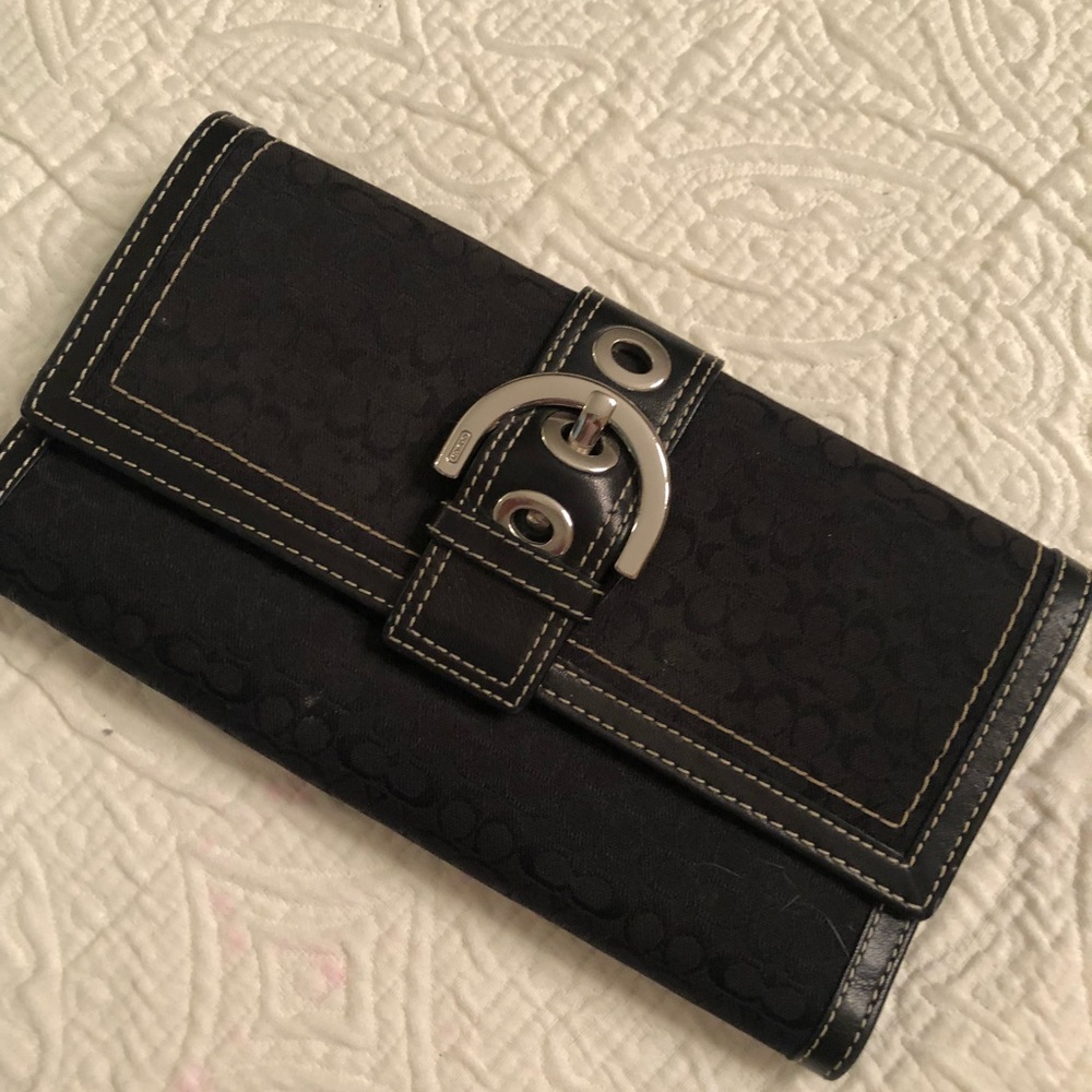 Authentic Coach Checkbook Wallet